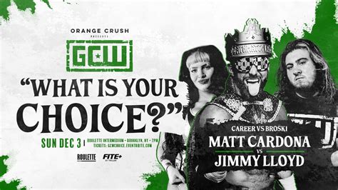 Matt Cardona To Put GCW Career On The Line At 12/3 GCW Event