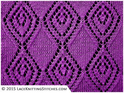 Lace Chart #7 🧶 Lace Knitting Stitches