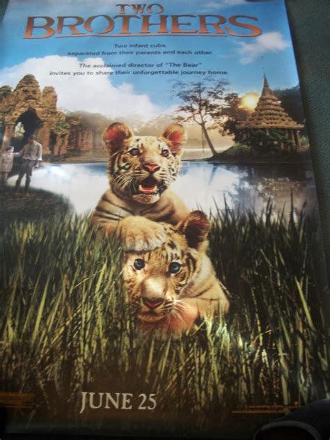 Two Brothers ( Tigers) Original Movie Poster Approx. 48 X 69