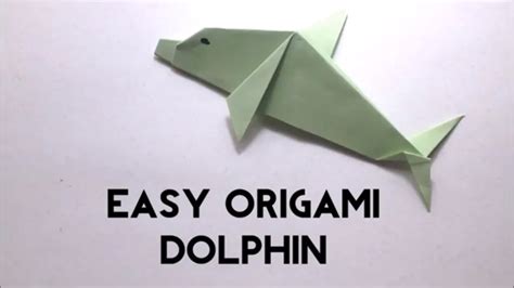 Easy Origami Dolphin - Origami Fish Tutorial for Beginners - Origami ...