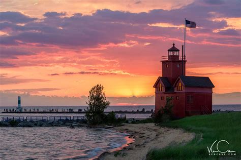 Big Red Lighthouse Photo, Holland Michigan Photo, Lighthouse Photo ...