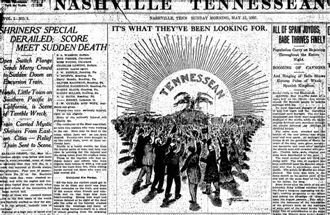 First edition of The Tennessean: 'What they've been looking for'