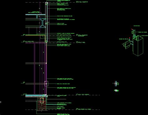 Curtain Wall - Details DWG Detail for AutoCAD • Designs CAD