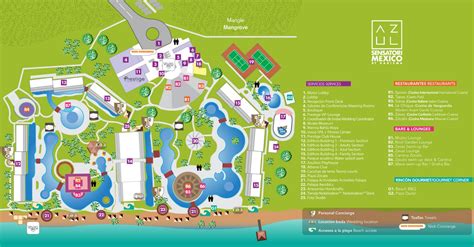 Resort Map | Azul Beach Resort Riviera Cancun | Riviera Maya, Mexico