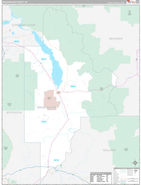 Broadwater County, MT Maps