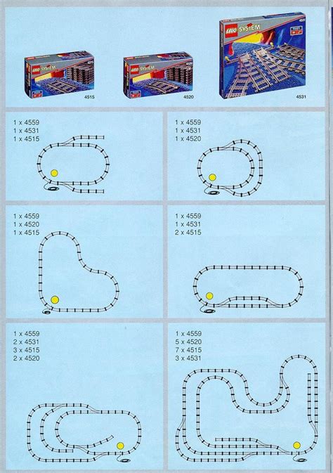 Old LEGO® Instructions | Lego trains, Lego train tracks, Lego instructions