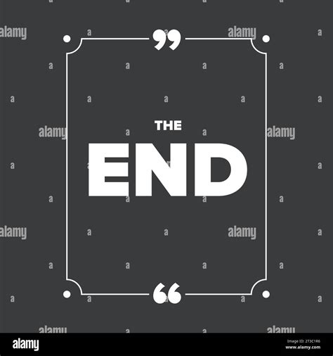 The End - Movie ending screen Stock Vector Image & Art - Alamy