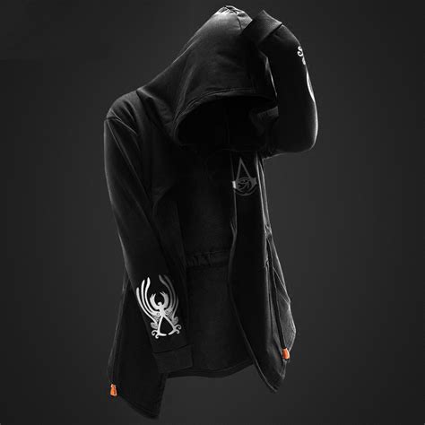 Assassin'S Creed Origins Long Cosplay Sweater Black Hoodie For Men ...