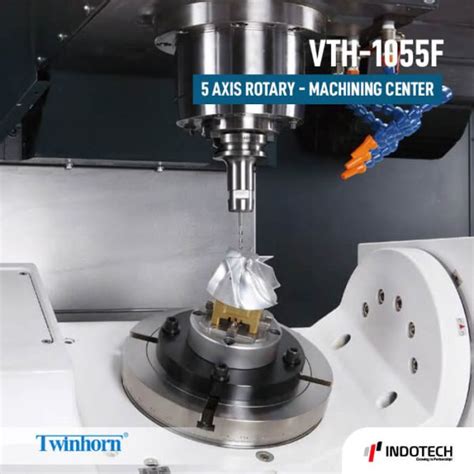 Mesin CNC Milling 5 Axis VTH-1055F - Twinhorn - Indotech Trimitra Abadi