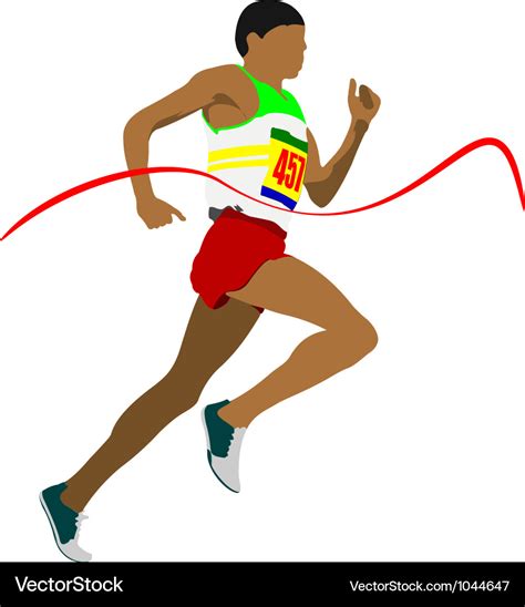 Olympic sprinter Royalty Free Vector Image - VectorStock