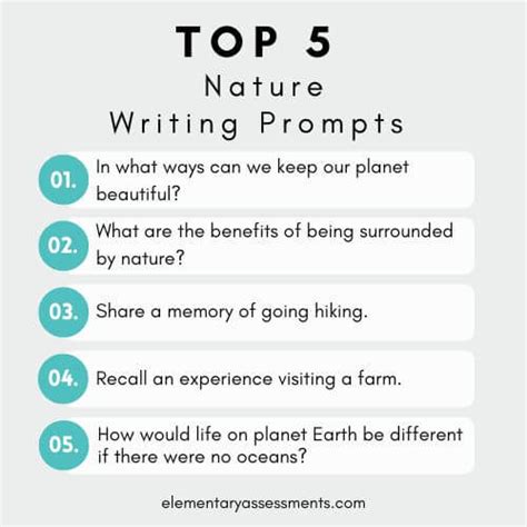 53 Delightful Nature Writing Prompts for Students