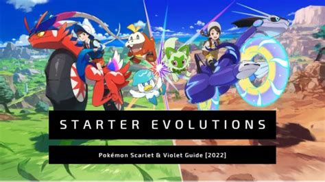 Pokemon Scarlet & Violet Starter Evolutions - VeryAli Gaming