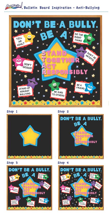 Bulletin Board Inspiration! "Don't Be A Bully, Be A Star" Anti Bullying Activities, Anti ...