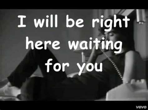 Richard Marx - Right Here Waiting For You (Karaoke) - YouTube