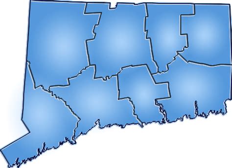 Connecticut State Counties Map Royalty Free Vector Image, 52% OFF