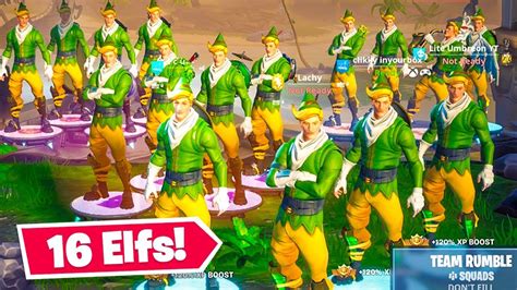 16 *RARE* OG Elf Skins in 1 Fortnite Lobby!