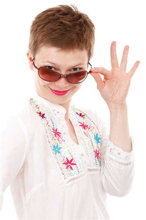 Smiling Woman With Sunglasses Free Stock Photo - Public Domain Pictures