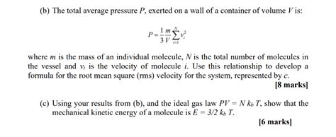 Solved The total average pressure P, exerted on a wall of a | Chegg.com