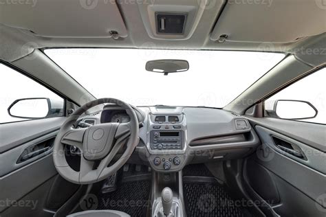 panorama in interior saloon of prestige modern car Ravon R4 white isolated background 9829329 ...