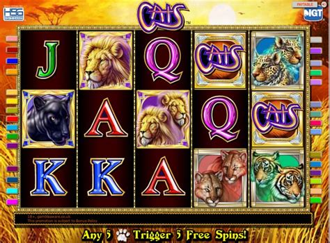 Wild Cats making their entry at Jackpot Mobile Casino. Cats Slots Pay by Phone Bill Game by IGT ...