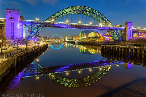 Newcastle Photos | The Tyne Bridge at Night Newcastle photos, newcastle ...