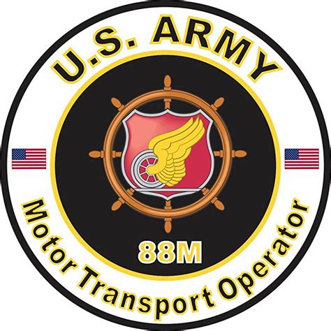 US Army MOS 88M Motor Transport Operator 3.8 Inch Decal - Walmart.com ...