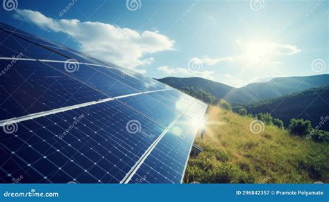 Clean Energy for Sustainable Power, Solar Panel Stock Illustration ...