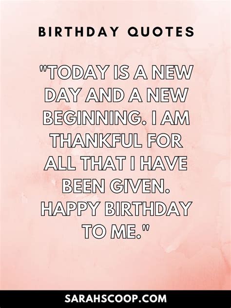 Inspirational Birthday Quotes For Myself - Hayley Michaeline