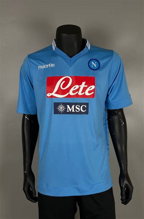 Soccer Jersey SSC Napoli 2013 2014 home shirt jersey soccer football ...