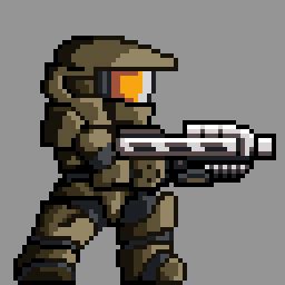 Minecraft Pixel Art Halo Spartan