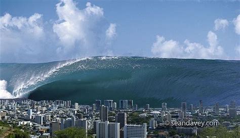 how much feet is the biggest tsunami wave - Google Search | Waves ...