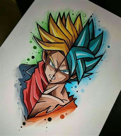 Pin by Gilmar Estrada on ...z | Anime drawings, Folded book art, Goku drawing