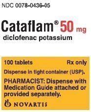 Cataflam - FDA prescribing information, side effects and uses