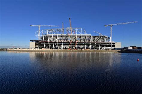 Everton new stadium latest stages of development shown in stunning ...