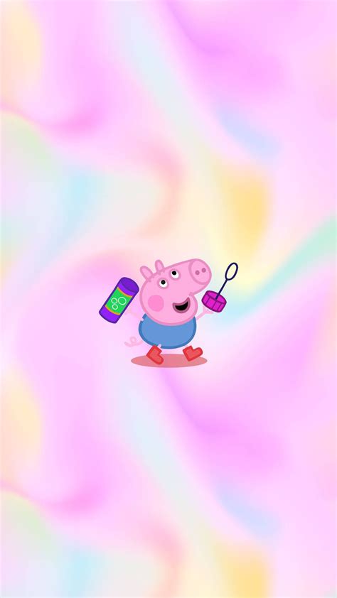 Download Peppa Pig Phone George Bubbles Wallpaper by brachyrhamphus