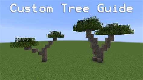 (Minecraft Custom Tree Guide Tutorial) #5 Acacia tree - YouTube