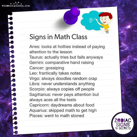 Signs In Math Class | Zodiac signs sagittarius, Zodiac signs horoscope ...