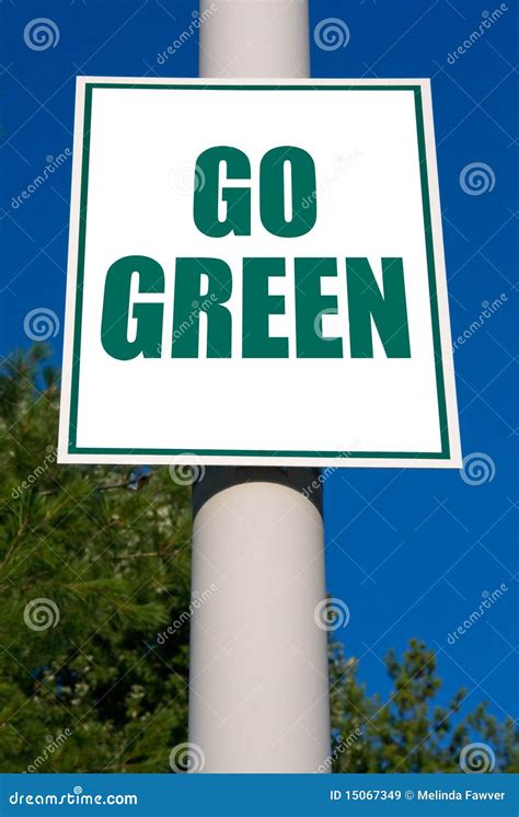 Go Green Sign Royalty Free Stock Images - Image: 15067349