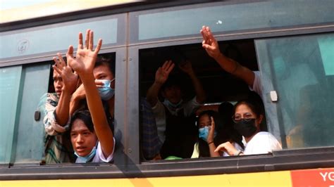 Myanmar junta frees hundreds held for anti-coup protests | CTV News