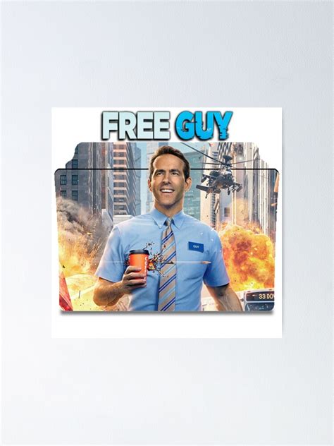 "Free guy movie" Poster by JuloCreation | Redbubble