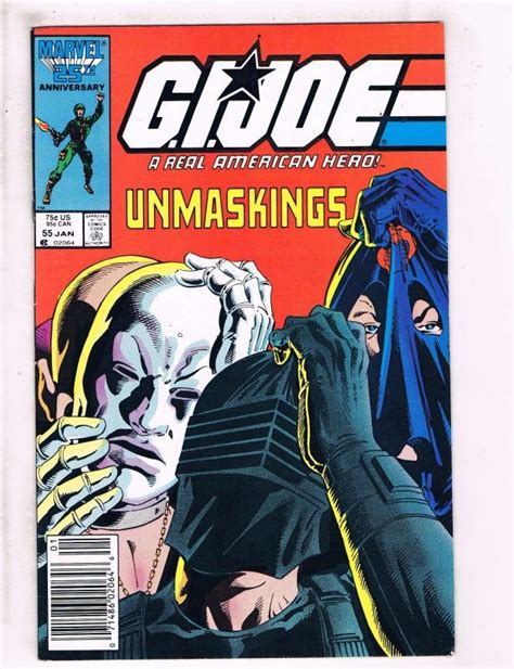 GI JOE # 55 VF Marvel Comic Book Snake Eyes Cobra Commander Destro ...