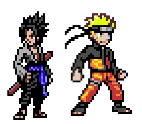 Naruto Pixel Art Maker - This is a pixel art of naruto i really like naruto i started to watch ...