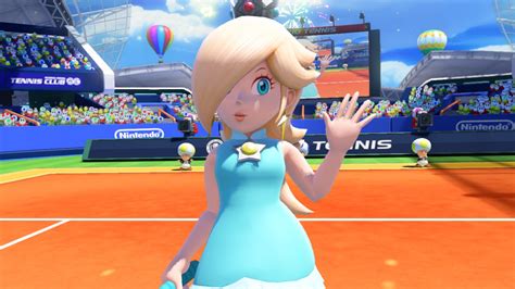 Mario Tennis: Ultra Smash - Rosalina vs. Daisy 1-on-1 gameplay