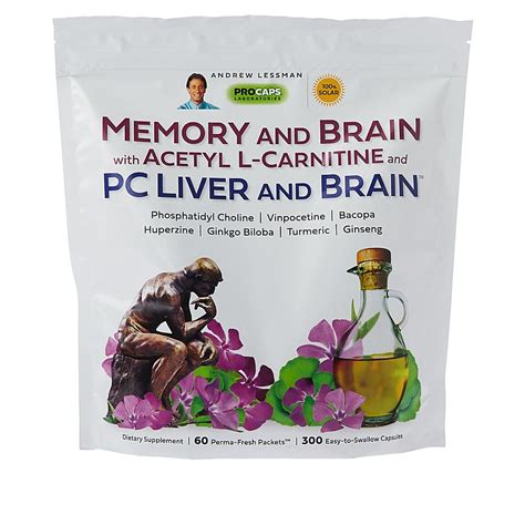 Memory and Brain w/ALC & PC Liver and Brain - 60 Packets - 20446098 | HSN | Brain vitamins ...