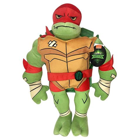 Cheap good goods TMNT Ninja Turtles Raphael Plush Backpack Kids Boys Girl Travel Buddy Pillow ...