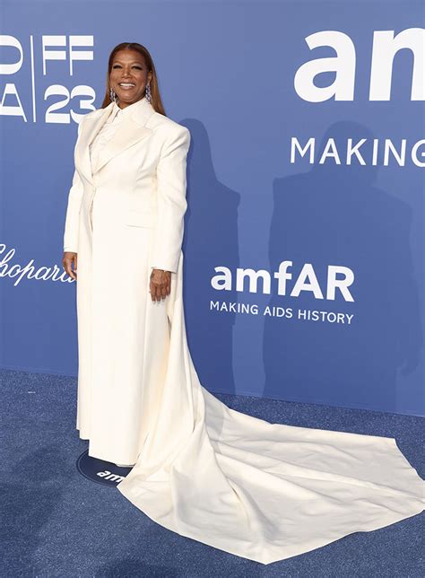 Queen Latifah Wore Lanvin & Carolina Herrera For amfAR Gala Cannes 2023