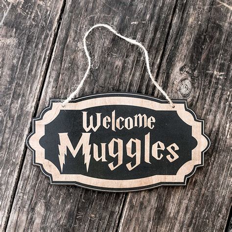 Harry Potter Welcome Muggles Door Sign - Do You Even Nerd?