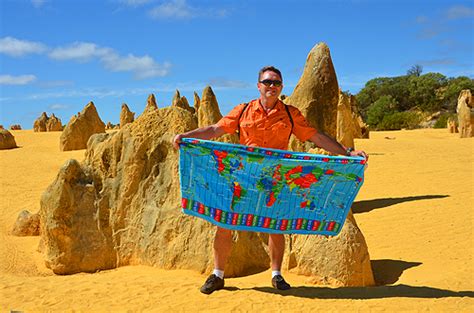 Pinnacles Desert of Nambung National Park, Western Australia- travel world time zones