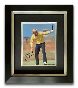 JACK NICKLAUS HAND SIGNED FRAMED PHOTO DISPLAY - GOLF AUTOGRAPH ...