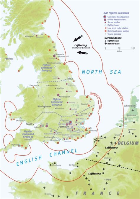 Battle of Britain Map: an Overview – Military History Matters